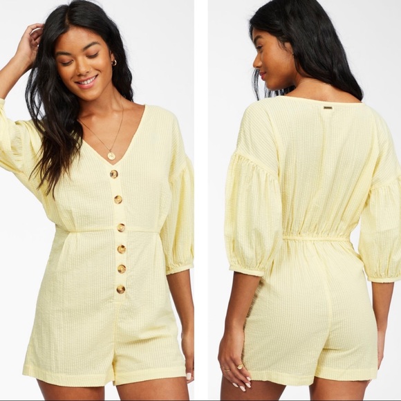 Billabong Sun Valley Romper Size Small - Picture 1 of 9